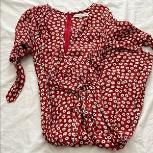 Faithfull the Brand Floral Dress with White Daisies